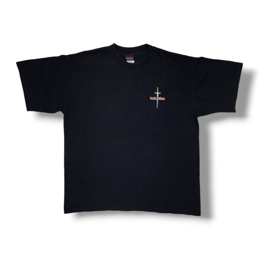 Highlander Official Product MACLEOD Vintage 1997 Black‎ T-Shirt Size XL USA Made